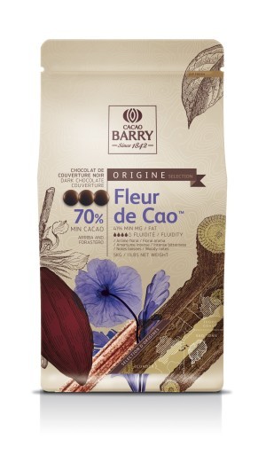 Chocolat pistole fleur de cao 70% 5 kg barry