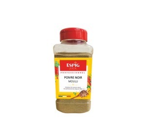 Poivre noir moulu boite 510 g