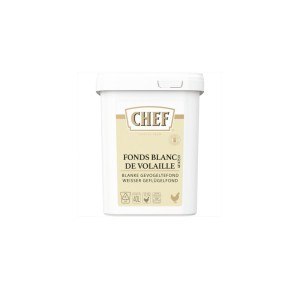 Fond blanc de volaille lie 800g chef