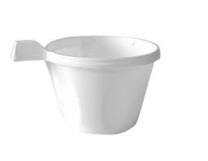 Tasse plastique blanc 15/17cl x 25