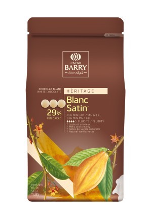 Chocolat pistole blanc satin 29 % barry