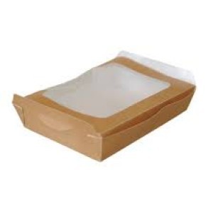 Lunch box kraft fenetre 19x13x6 p 50