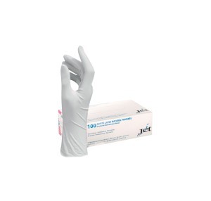 Gants latex poudre taille l 8/9 bte 100