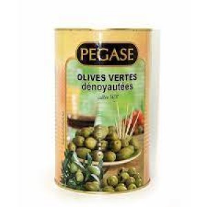 Olives vertes denoyautees 5/1 pegasse